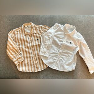 Toddler Boy Button Down Shirts, Size 2T.